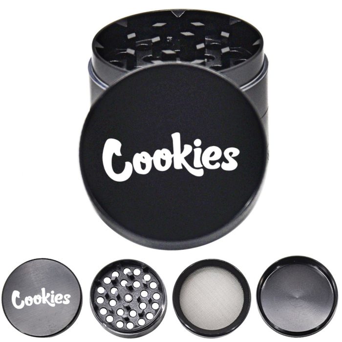 Cookies 50mm four-layer grinder Zinc alloy metal smoke grinder - Image 6