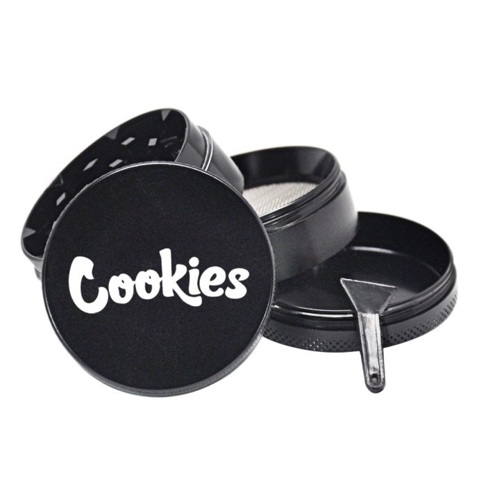 Cookies 50mm four-layer grinder Zinc alloy metal smoke grinder - Image 9