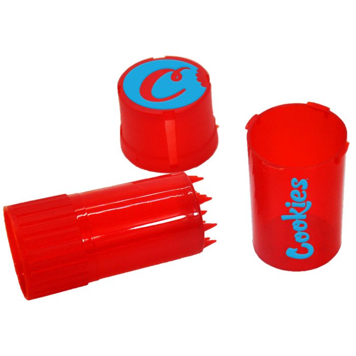 Cookies Three-layer plastic smoke grinder plastic storage with smoke grinder - Image 4
