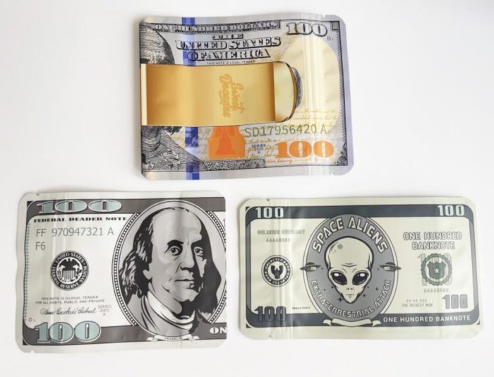 100 dollars banknote space aliens bags - Image 5