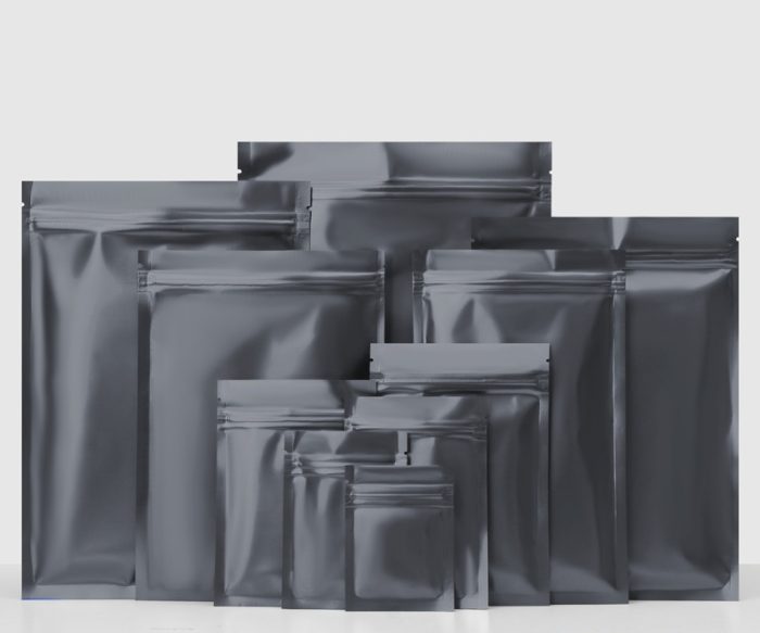 7x10cm Matte Black Aluminum Foil Small Sachets Food Bag