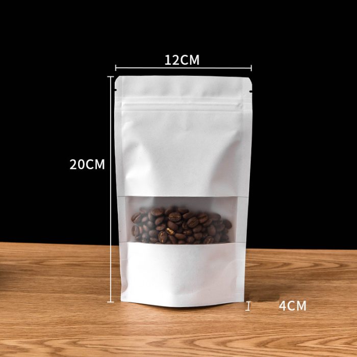 9x13 100pcs/lot stand up white kraft paper bag - Image 4