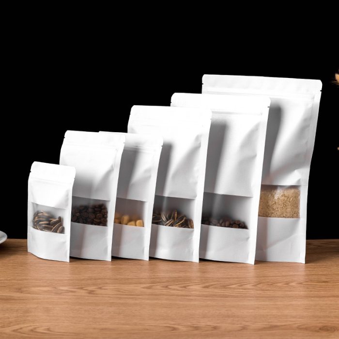 9x13 100pcs/lot stand up white kraft paper bag - Image 3