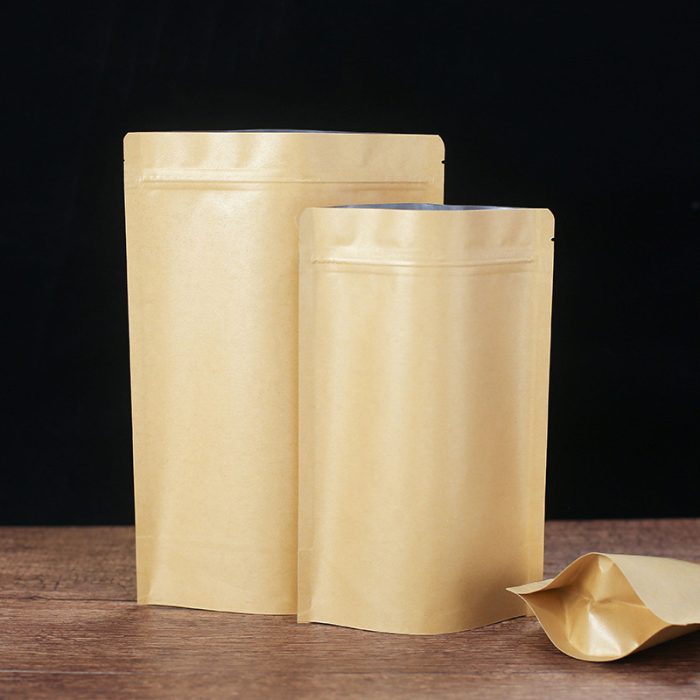 Packing Bags 11 Sizes Brown Kraft Paper Standup Bags - Image 7