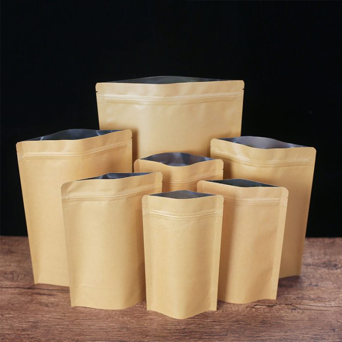 Packing Bags 11 Sizes Brown Kraft Paper Standup Bags - Image 5