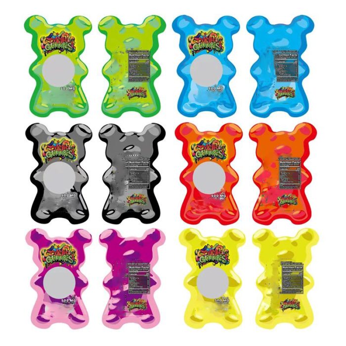 Special shaped Dank Gummies Edibles die cut packing bags - Image 4