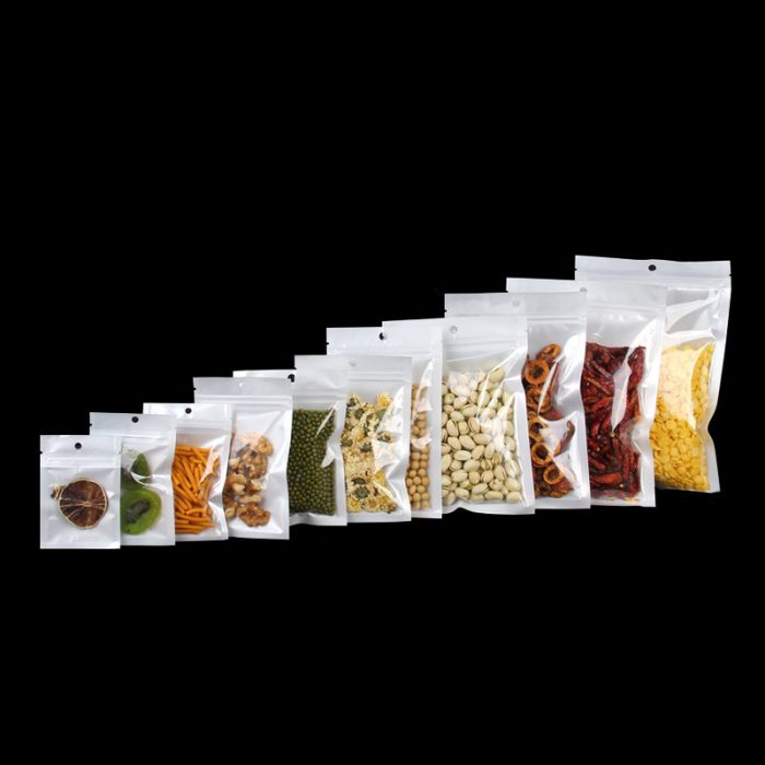 100pcs/lot White Plastic Retail Jewelry Packaging Bag - Image 4
