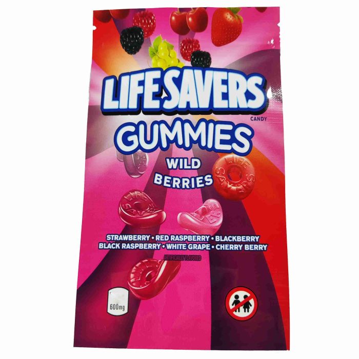 gummies sour resealable Ziplock package