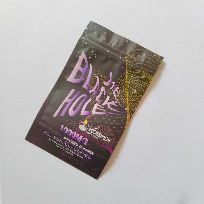 The black hole kosmik mylar bags sour fruit gummies packing bags - Image 7