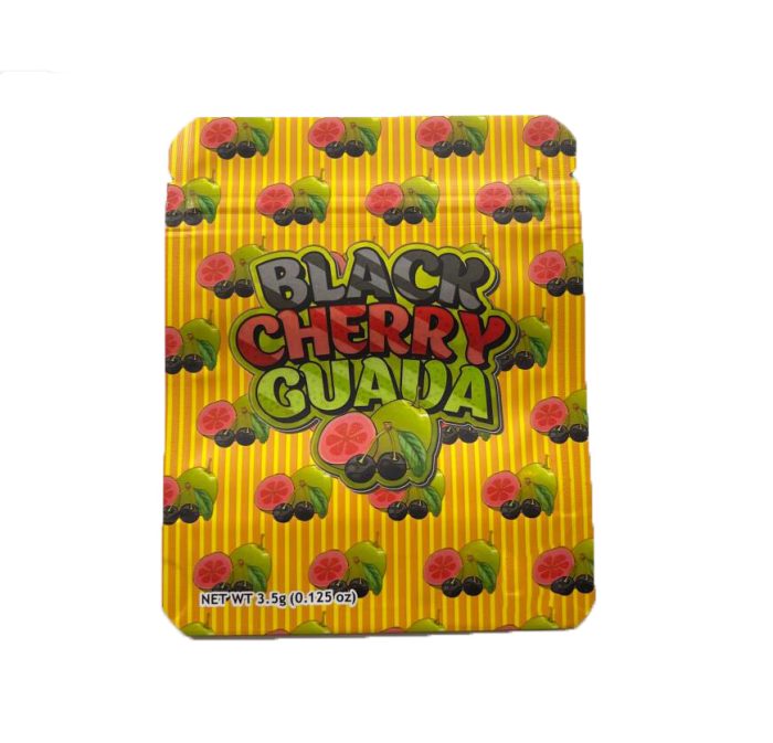 Packaging Bag 3.5g Gummy Candy Sour black cherry guaua bubblegum Resealable Mylar Bag - Image 2
