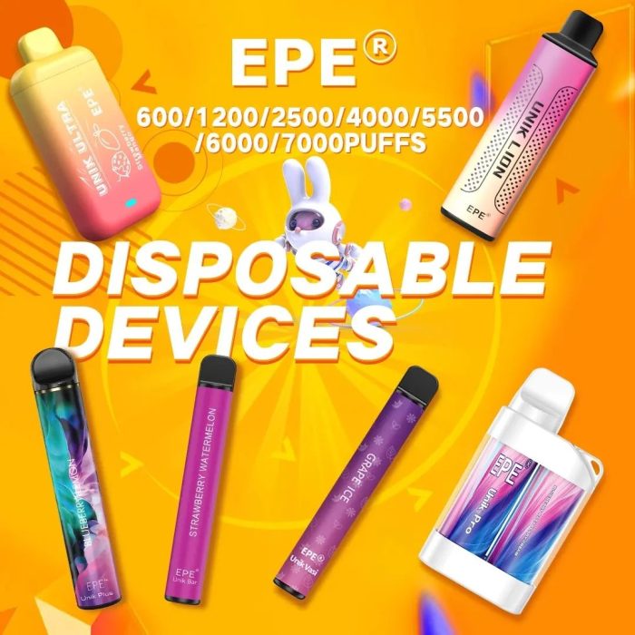 in stock Epe UNIK PRO 6000 PUFFS Disposable Vape