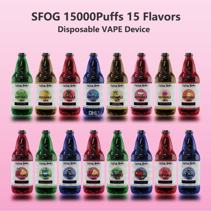 SFOG SOUL BAR 15000 puff Vape