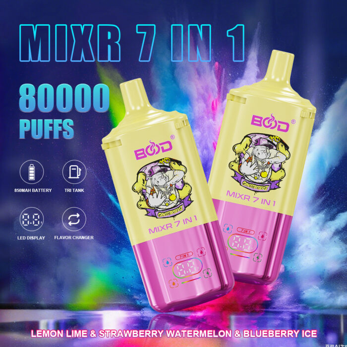 Bood mixr 7 in 1 flavors 80k puff disposable vape - Image 9