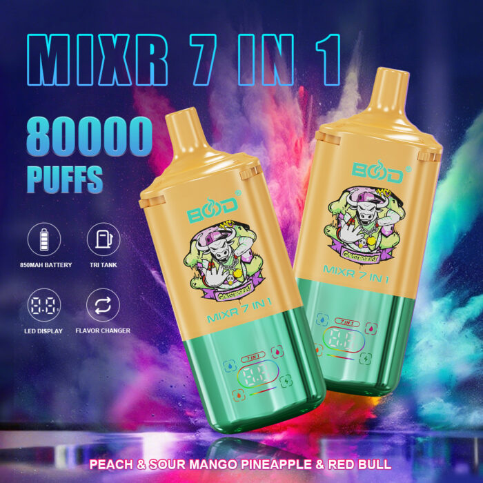 Bood mixr 7 in 1 flavors 80k puff disposable vape - Image 8