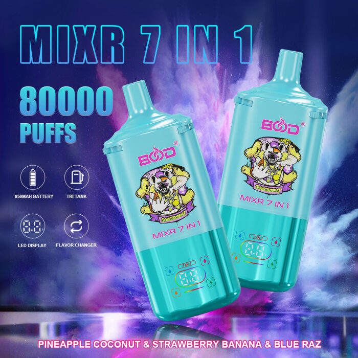 Bood mixr 7 in 1 flavors 80k puff disposable vape - Image 7