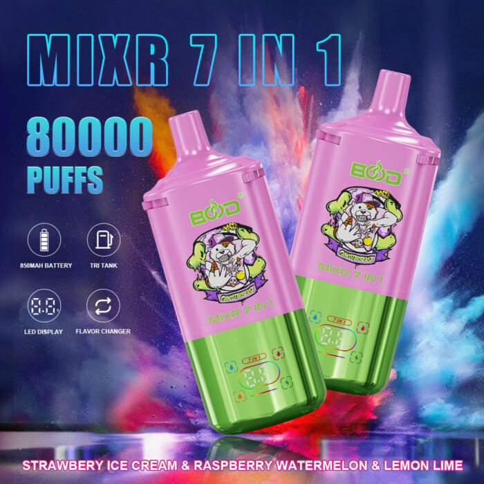 Bood mixr 7 in 1 flavors 80k puff disposable vape - Image 4