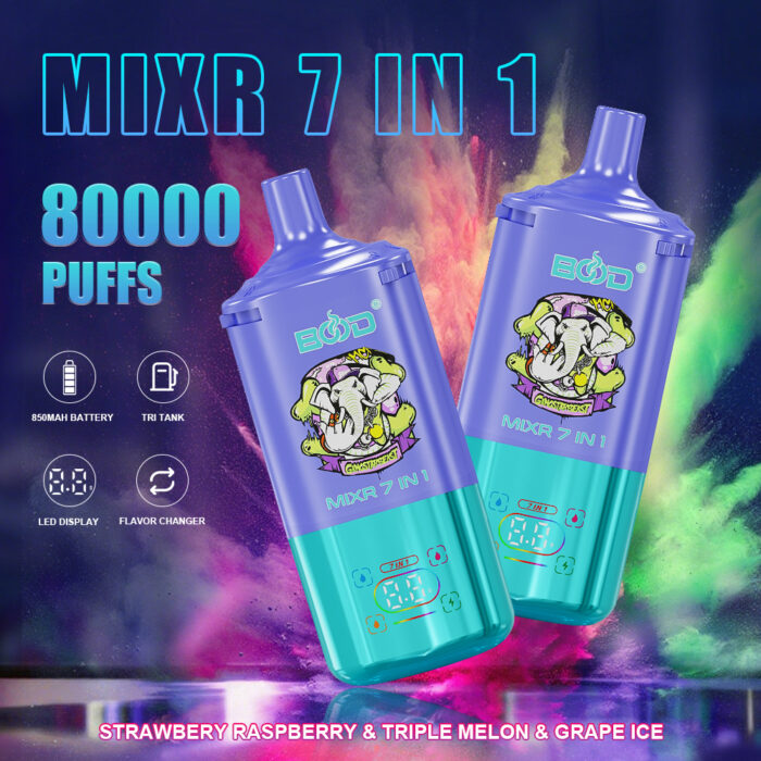 Bood mixr 7 in 1 flavors 80k puff disposable vape - Image 5