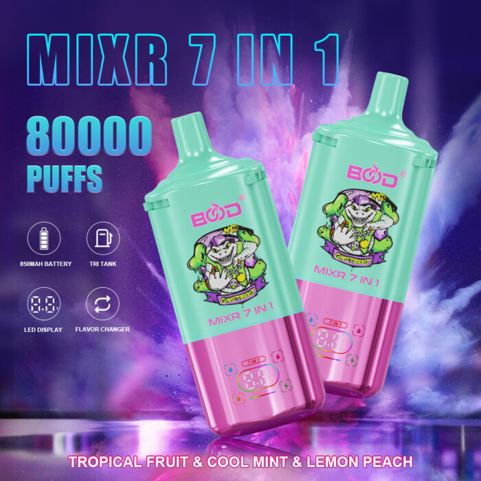 Bood mixr 7 in 1 flavors 80k puff disposable vape - Image 3