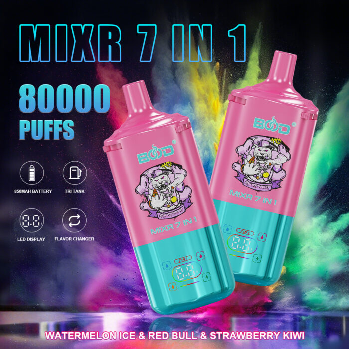 Bood mixr 7 in 1 flavors 80k puff disposable vape - Image 2